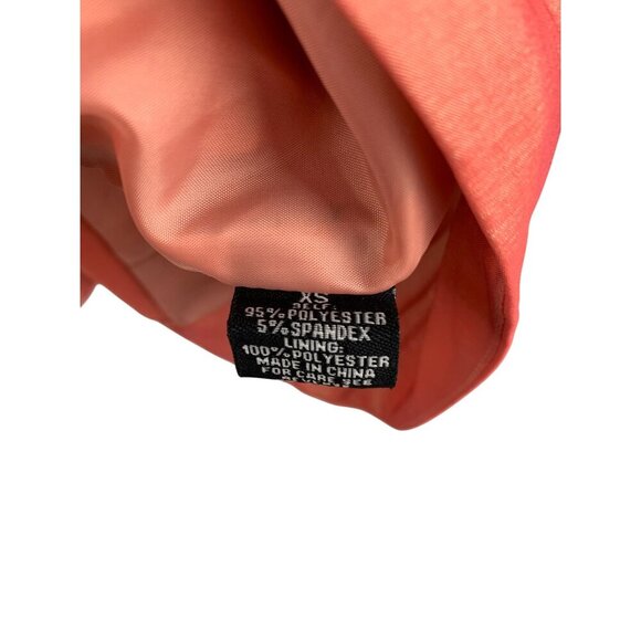 Colleen Lopez XS Coral Blazer Jacket With Ruffle Detail - Picture 3 of 5